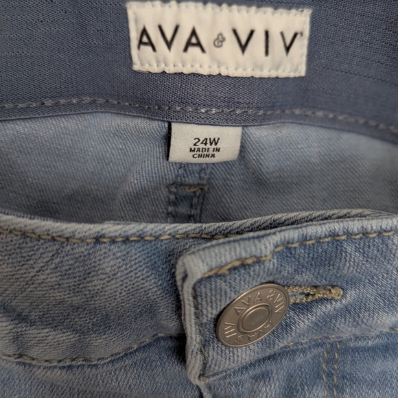 Ava & Viv Women's Blue Jeans - Picture 4 of 4